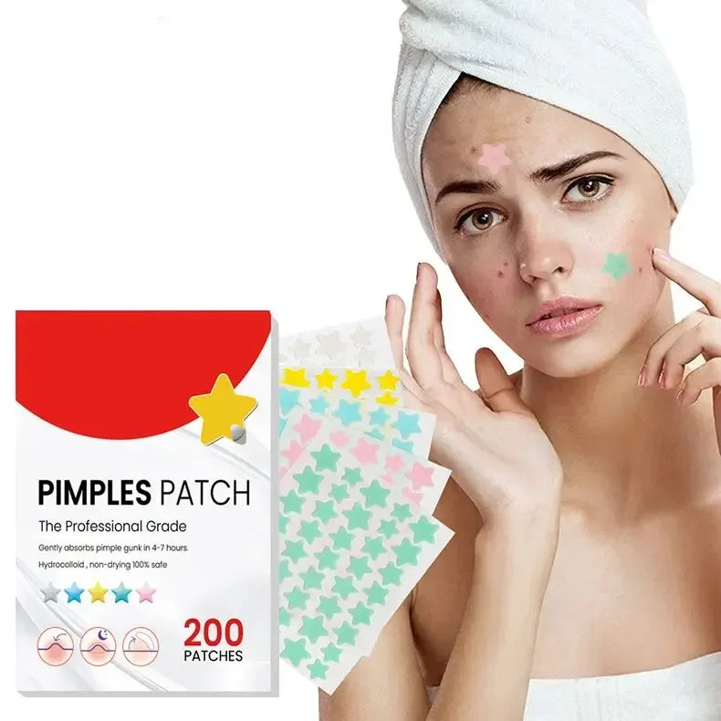 200pcs Facial Acne Pimple Repair Patch Cover